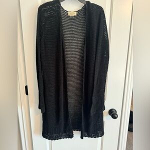 Women’s Black Knit Duster Cardigan Size XL